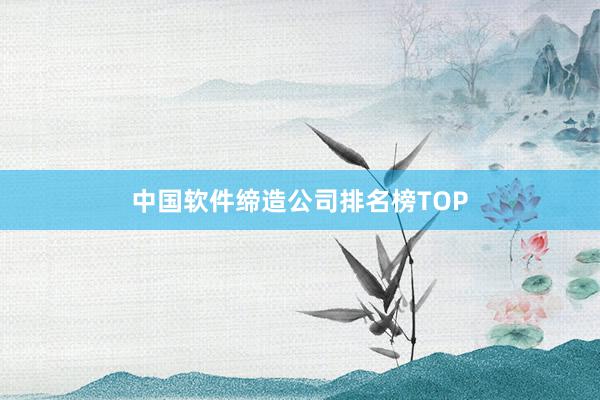 中国软件缔造公司排名榜TOP