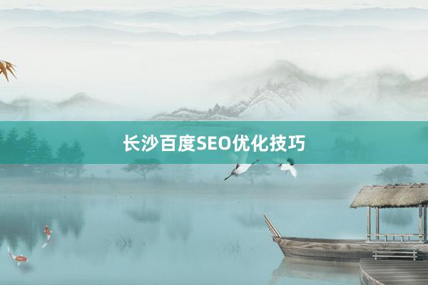 长沙百度SEO优化技巧